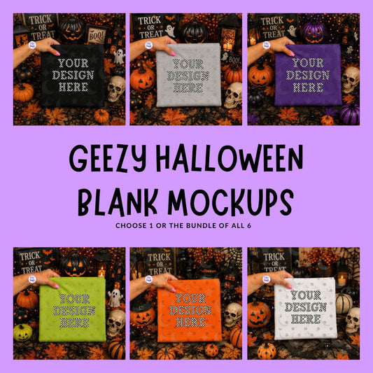 Geezy Halloween Blank Mockups | Individual or Bundle | Lifetime Blank Mockup Drive