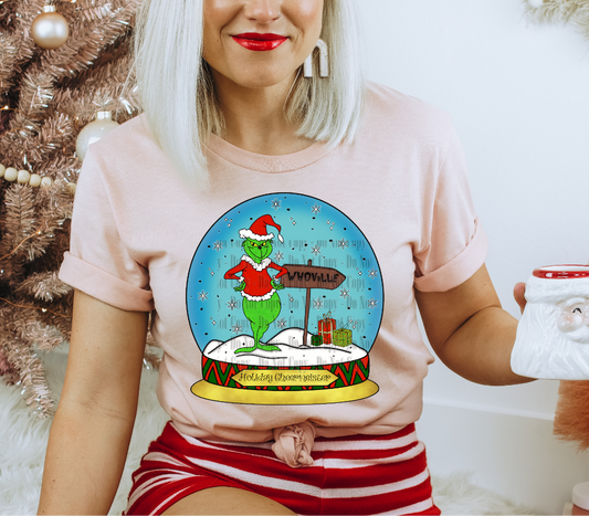 GMAN Whoville Snow Globe – Christmas Digital Design PNG for Sublimation