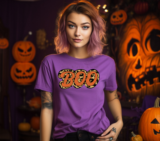 Leopard Boo Halloween - Digital Download- PNG