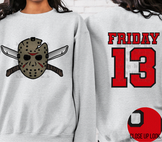 Friday 13 (non sequin) - Digital Download- PNG