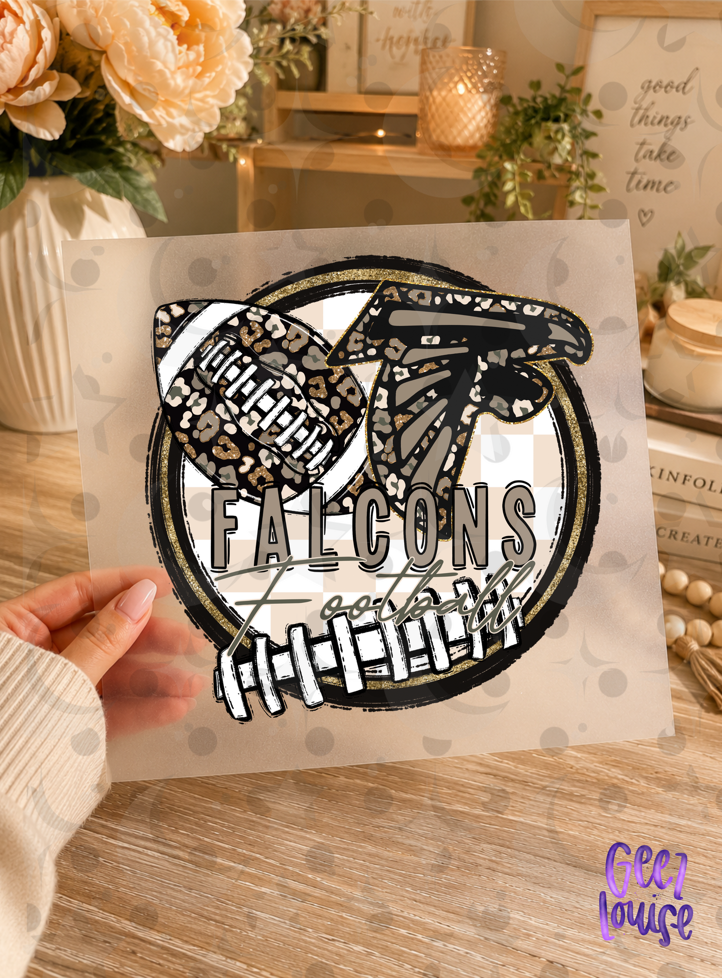 Cheetah Football Team PNG | Animal Print Sports Design | Individual PNG | July 26 Design Drive | Digital Download