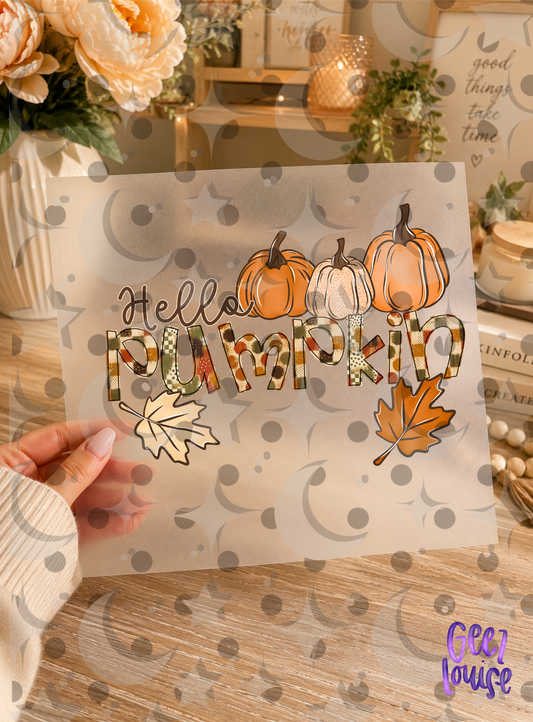 Hello Pumpkin PNG | Cute Fall Pumpkin Shirt Design | Autumn Sublimation | August 26 Design Drive