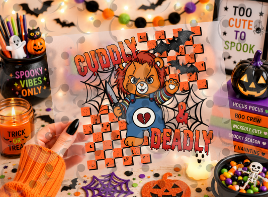 Cuddly & Deadly Stitched Doll Bear PNG | Horror Teddy Halloween Shirt Design | July 26 No FOMO Drive