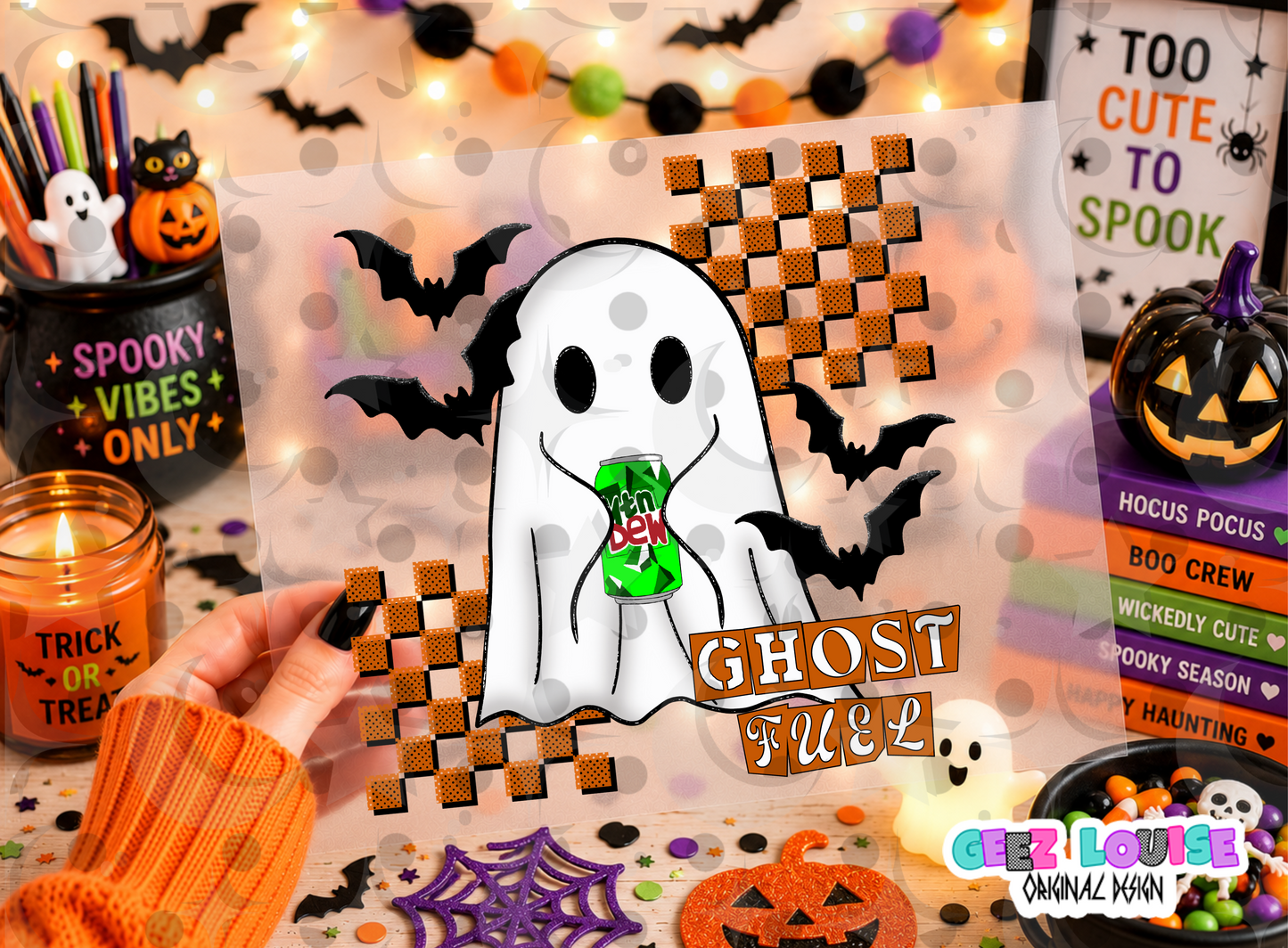 Ghost Fuel PNG | Cute Halloween Ghost Soda Sublimation Design | Spooky Ghost PNG | Multiple Soda Variants | Digital Download