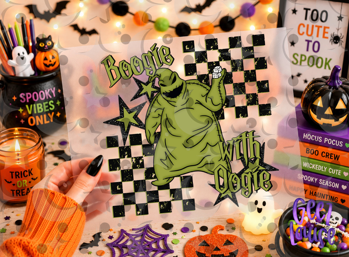 Boogie with Oogie Halloween PNG | Spooky Halloween Sublimation Design | Gothic Digital Download | July 26 No FOMO Drive