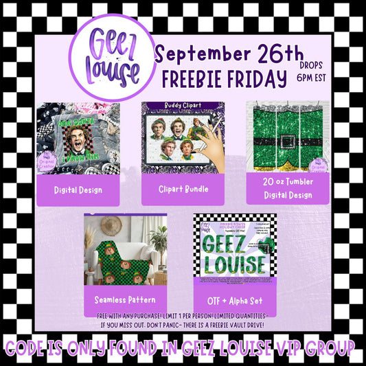 Freebie options- September 26th - all exclusive