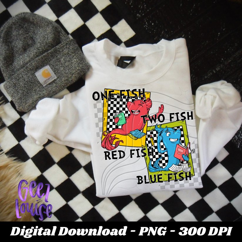 One Fish Two Fish Rapper One fish two fish - Digital Download- PNG – GeezLouise