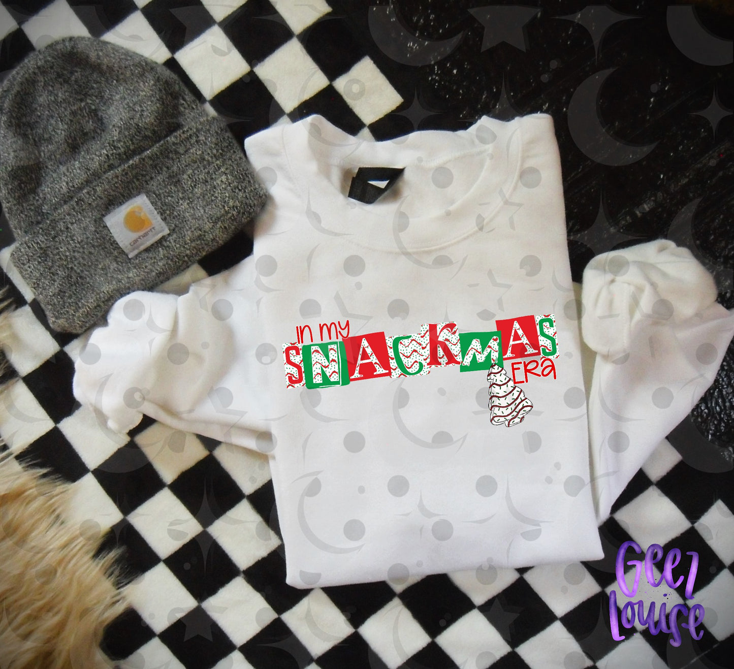 In My Snackmas Era PNG | Christmas Tree Cake Holiday Design
