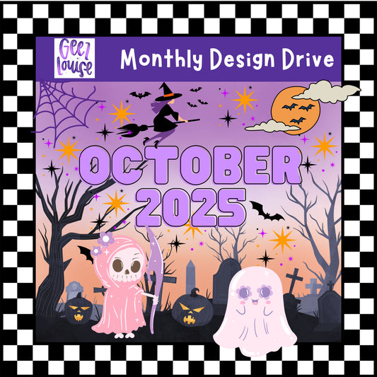 October Monthly Drives – Engagement, Clipart, Designs, Alpha/OTF, and Seamless/Paper