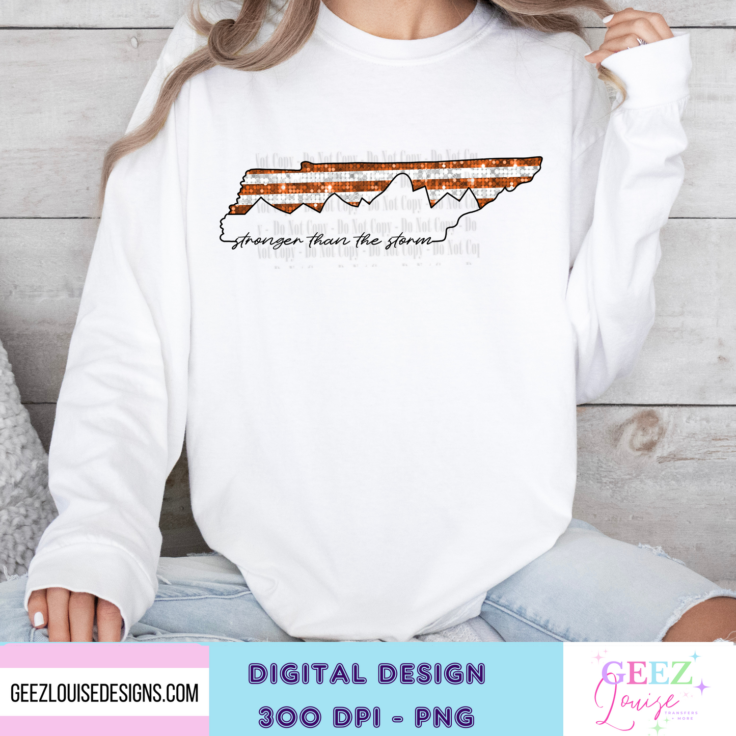 Tennessee - Stronger than the storm - Digital Download- PNG