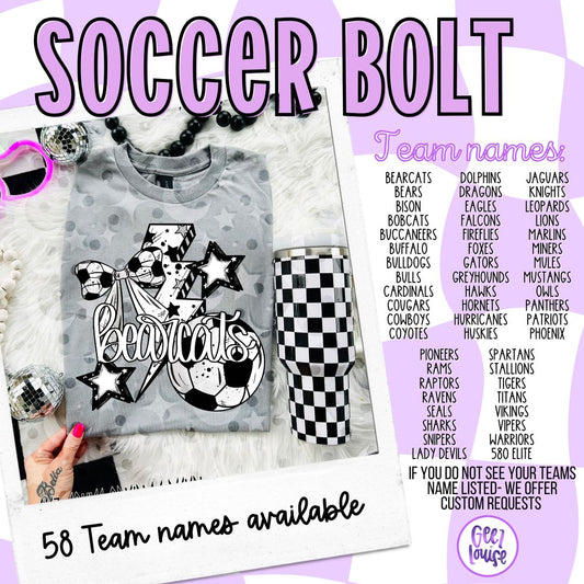 Soccer Bolt  – Team Spirit – Digital Download (Multiple Teams)