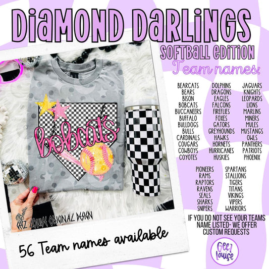 Diamond Darlings • Softball Edition  – Digital Download (Multiple Teams + Custom)