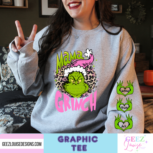 Gman mama personalized with names Graphic Tee