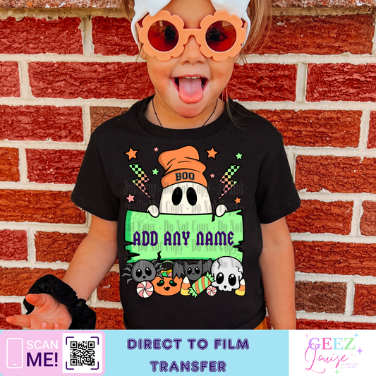 Personalized Halloween - Direct to Film Transfer - made to order