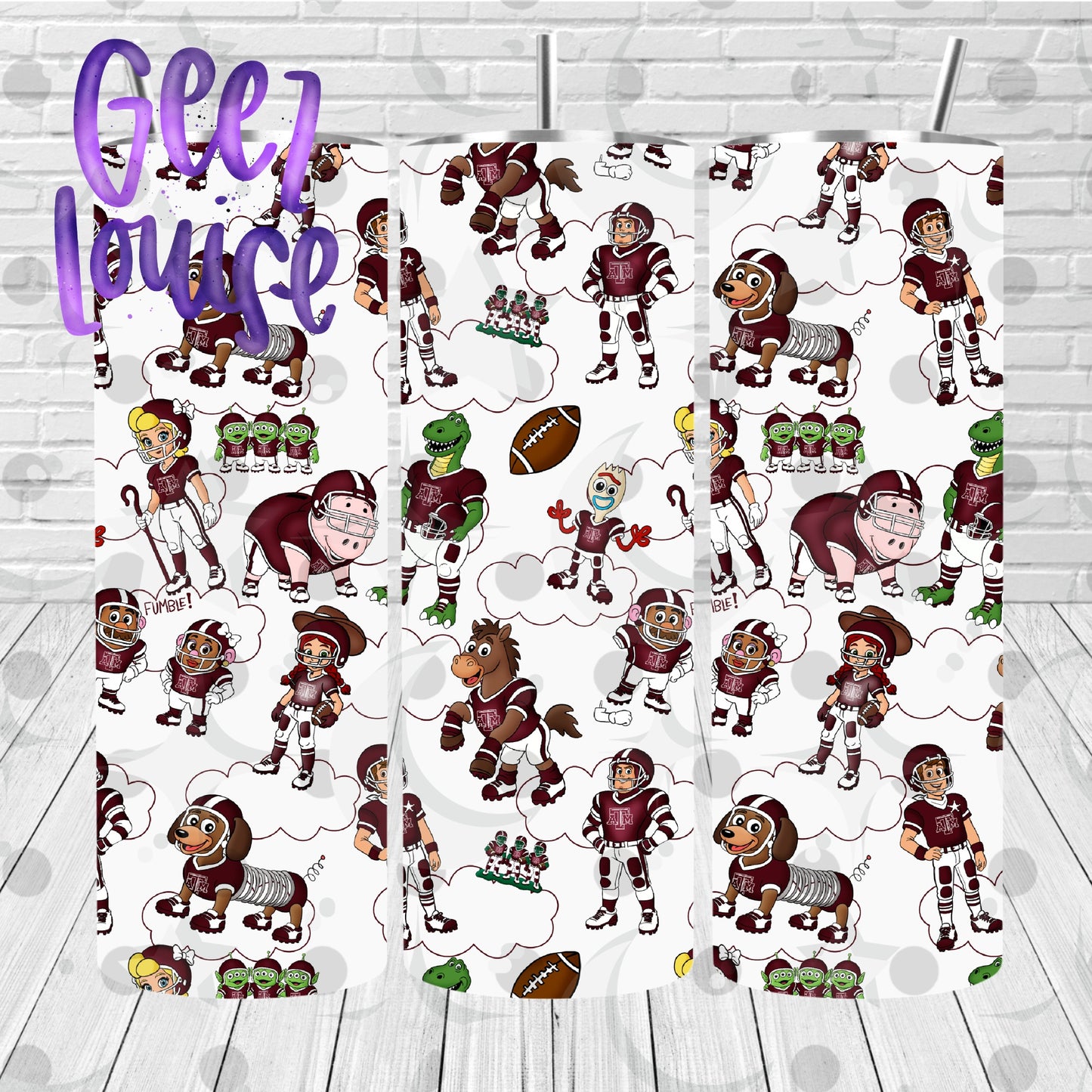 You’ve Got a Fan in Me Skinny Tumbler Football PNG | Maroon College Football Design | September 26 No FOMO