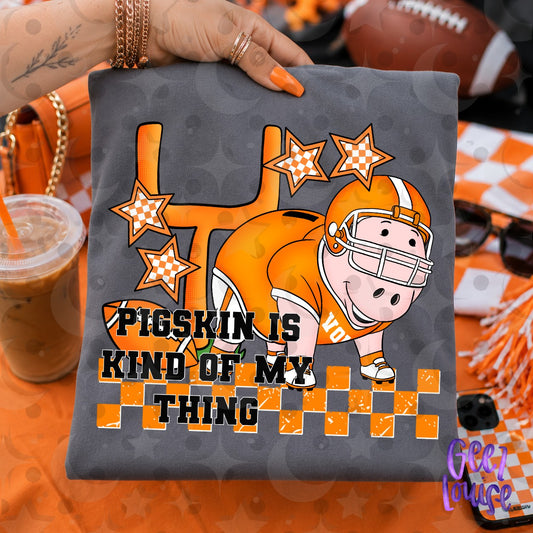 Pigskin Is Kind of My Thing Football Pig PNG |  Game Day Design | September 26 No FOMO Drive