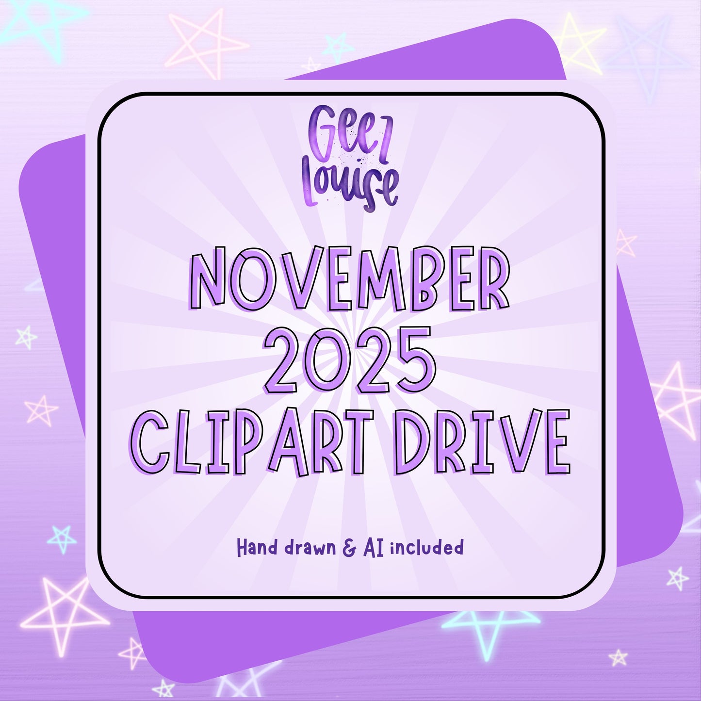 Preorder - November 25 Monthly Drives – Engagement, Clipart, Designs, Alpha/OTF, and Seamless/Paper