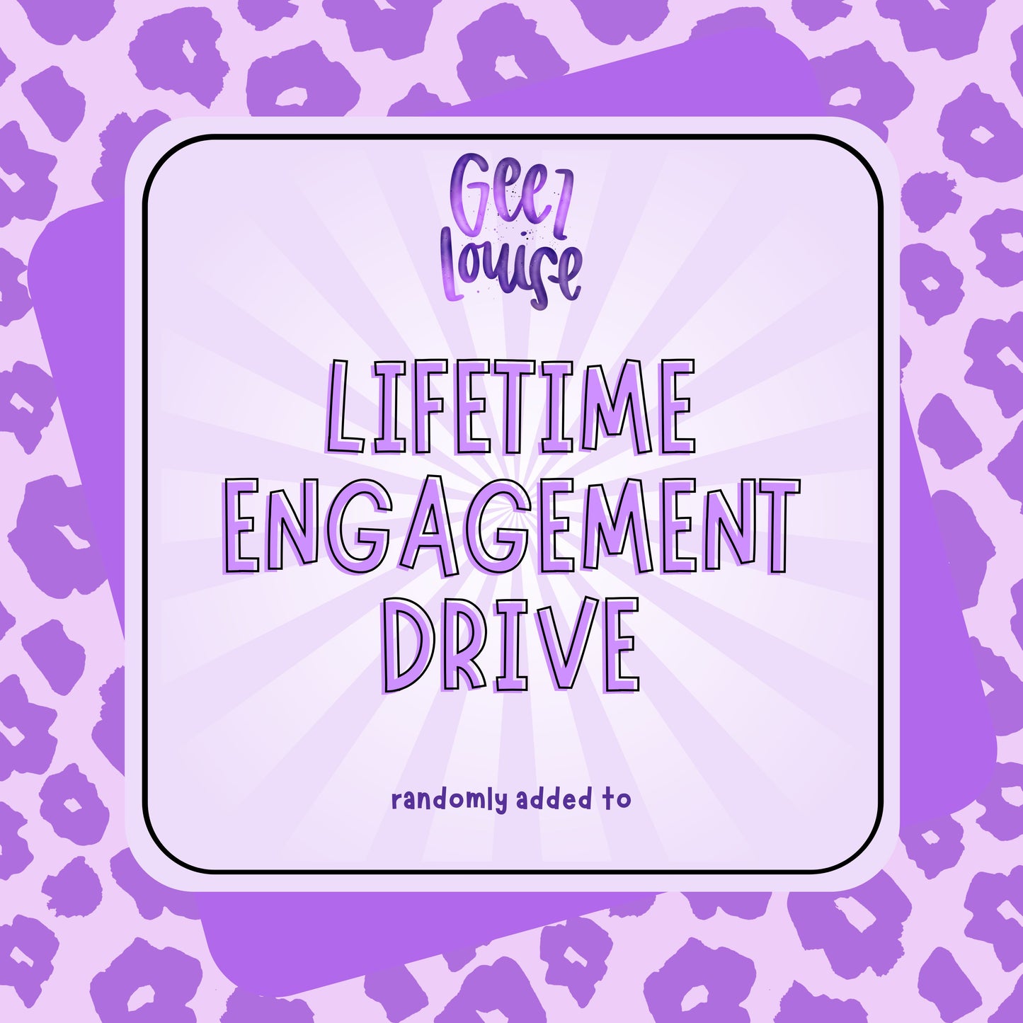 Lifetime Social Media Engagement Drive - Digital Downloads- PNG