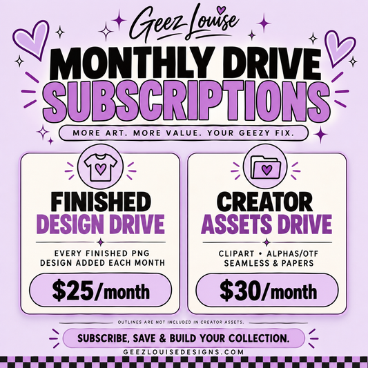 Monthly Drive Subscription – Geez Louise