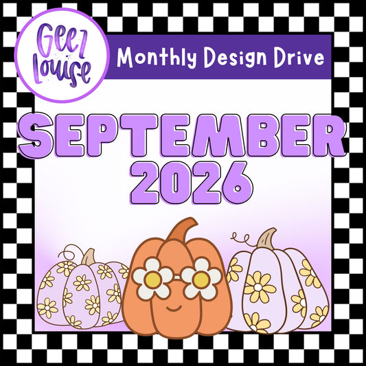 SEPTEMBER 2026 Monthly Drives (choose your option)