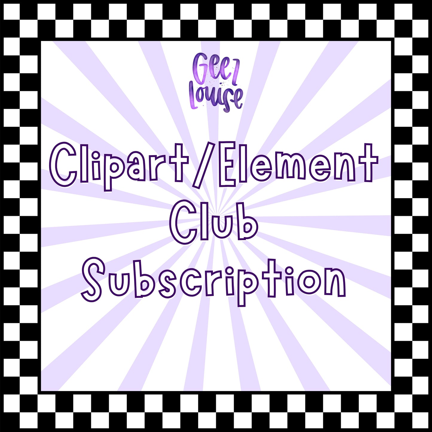 Geez Louise Clipart Club | Monthly Hand Drawn Clipart Subscription