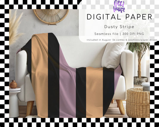 Dusty Stripe Seamless Digital Paper PNG | Pastel Stripe Background | August 26 Combo & Seamless Drive