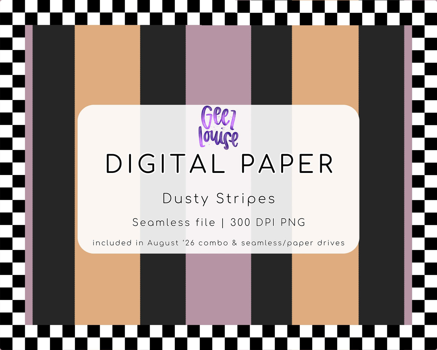 Dusty Stripe Seamless Digital Paper PNG | Pastel Stripe Background | August 26 Combo & Seamless Drive