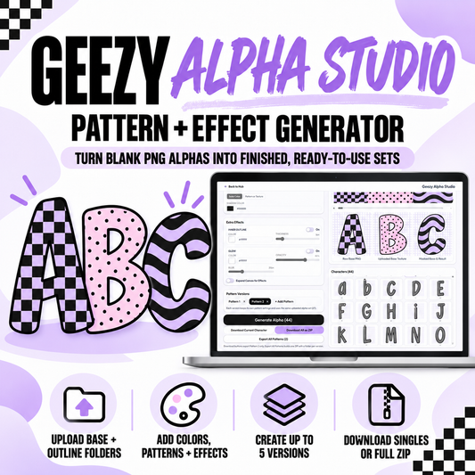 Geezy Alpha Studio | Pattern & Effect Generator | Lifetime Access