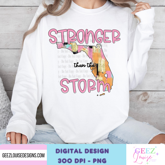 Florida - Stronger than the storm - Digital Download- PNG