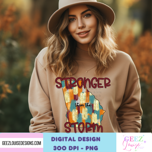 Georgia - Stronger than the storm - Digital Download- PNG