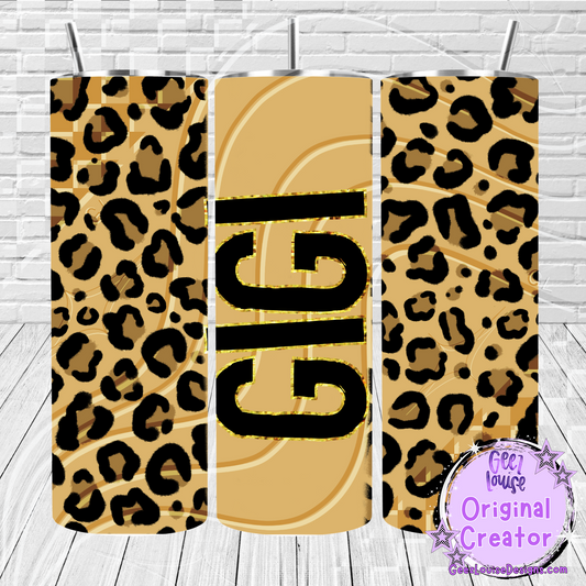 Leopard Print tumbler - Digital Download- PNG