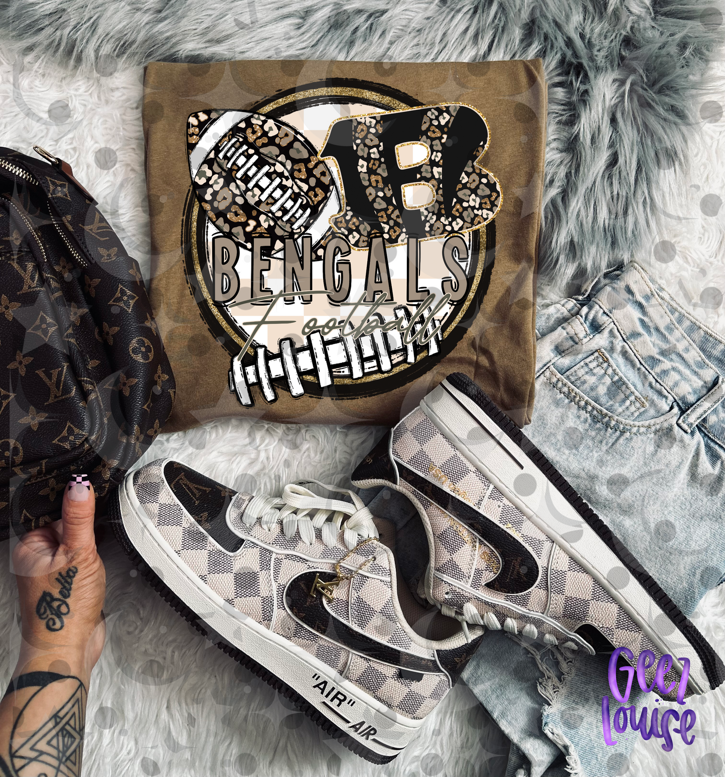 Cheetah Football Team PNG | Animal Print Sports Design | Individual PNG | July 26 Design Drive | Digital Download
