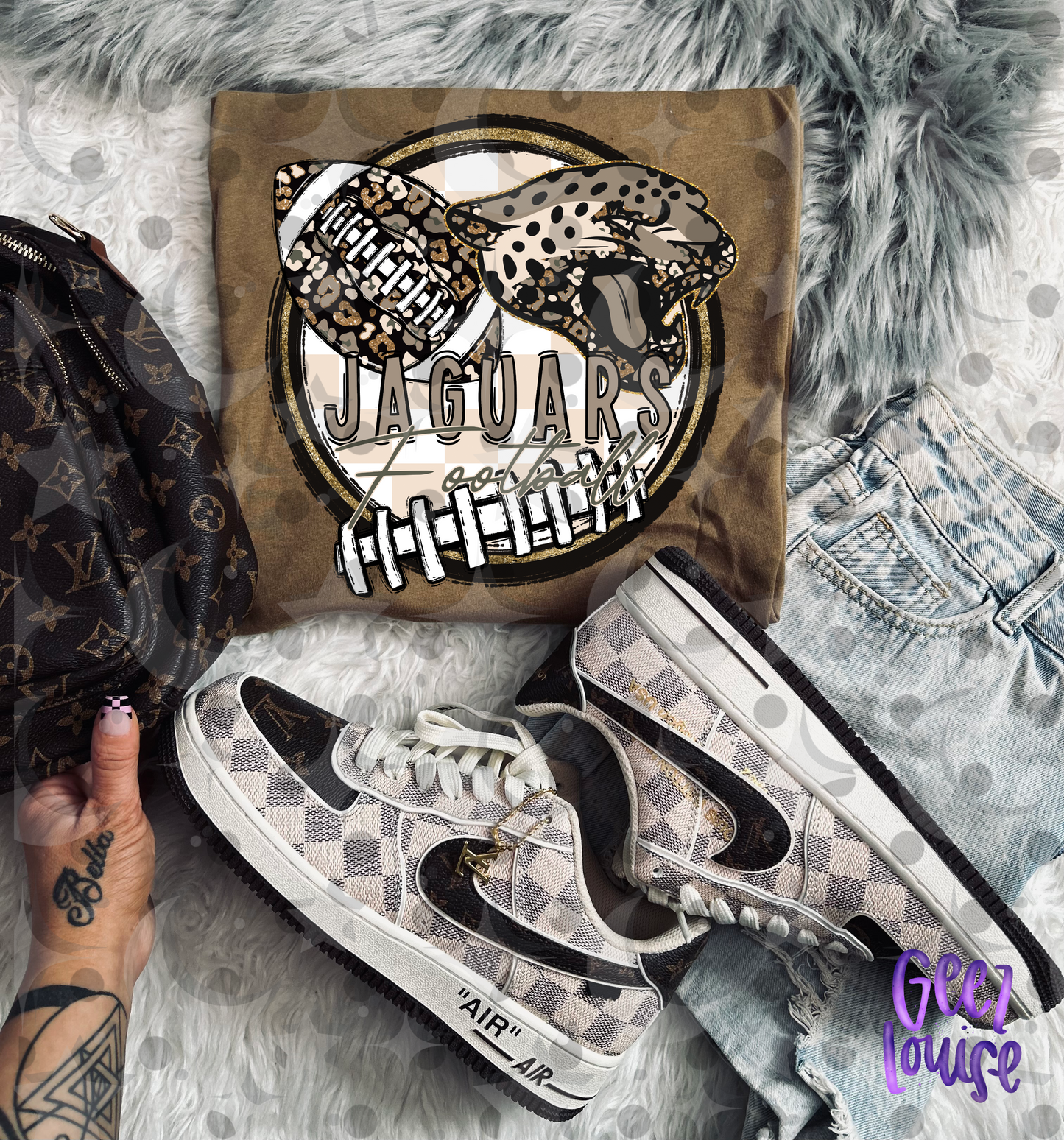 Cheetah Football Team PNG | Animal Print Sports Design | Individual PNG | July 26 Design Drive | Digital Download