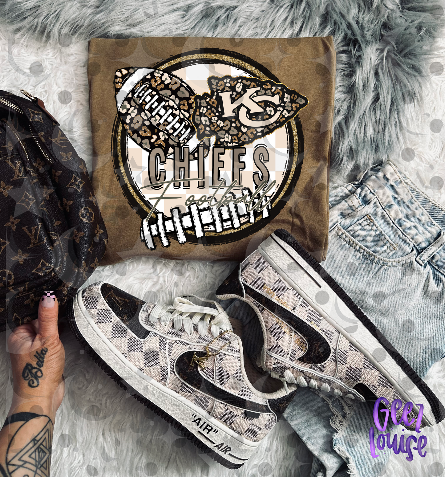 Cheetah Football Team PNG | Animal Print Sports Design | Individual PNG | July 26 Design Drive | Digital Download