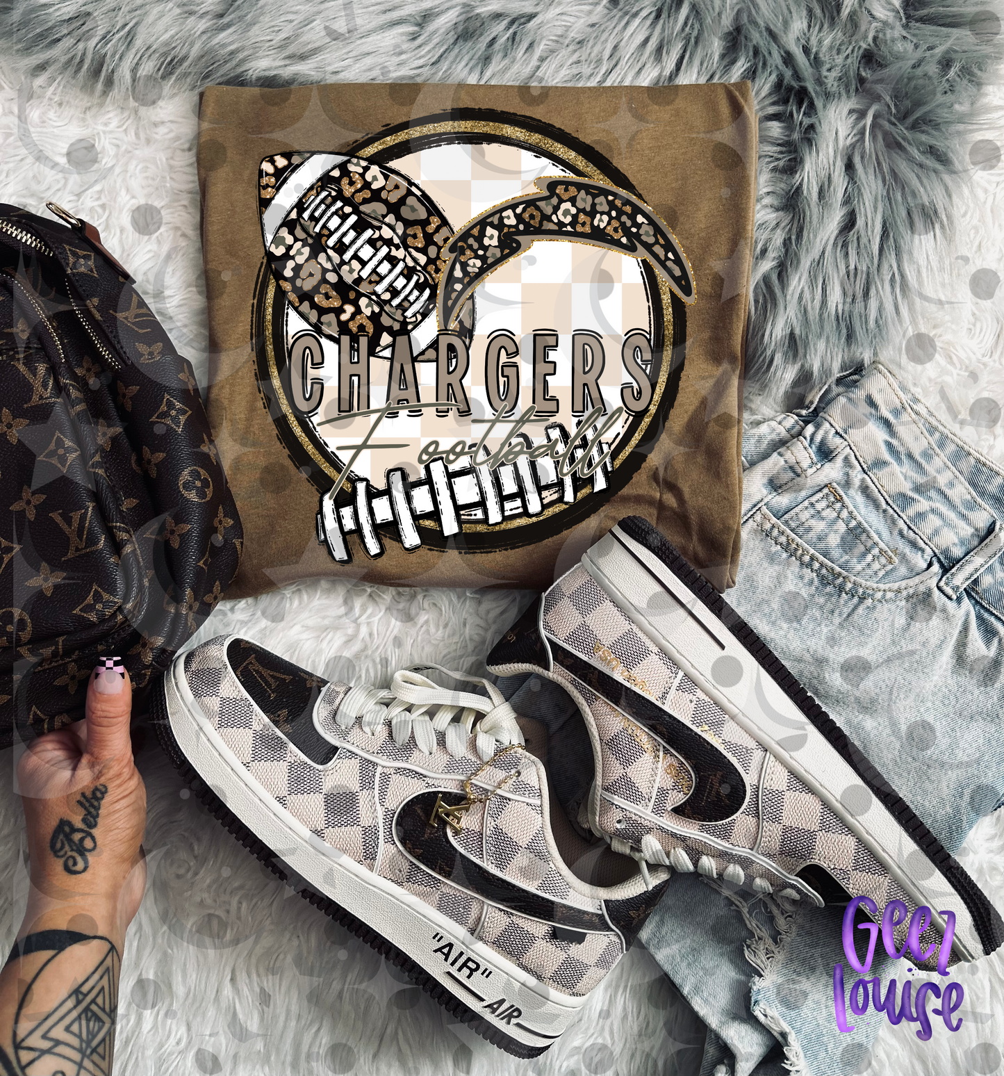 Cheetah Football Team PNG | Animal Print Sports Design | Individual PNG | July 26 Design Drive | Digital Download