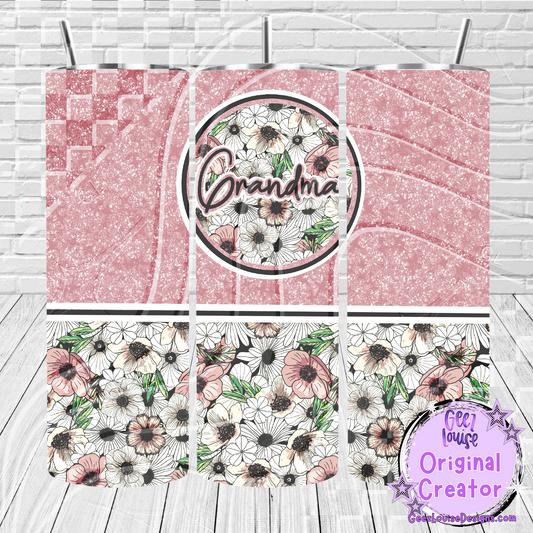 Floral Family tumbler wrap - Digital Download- PNG