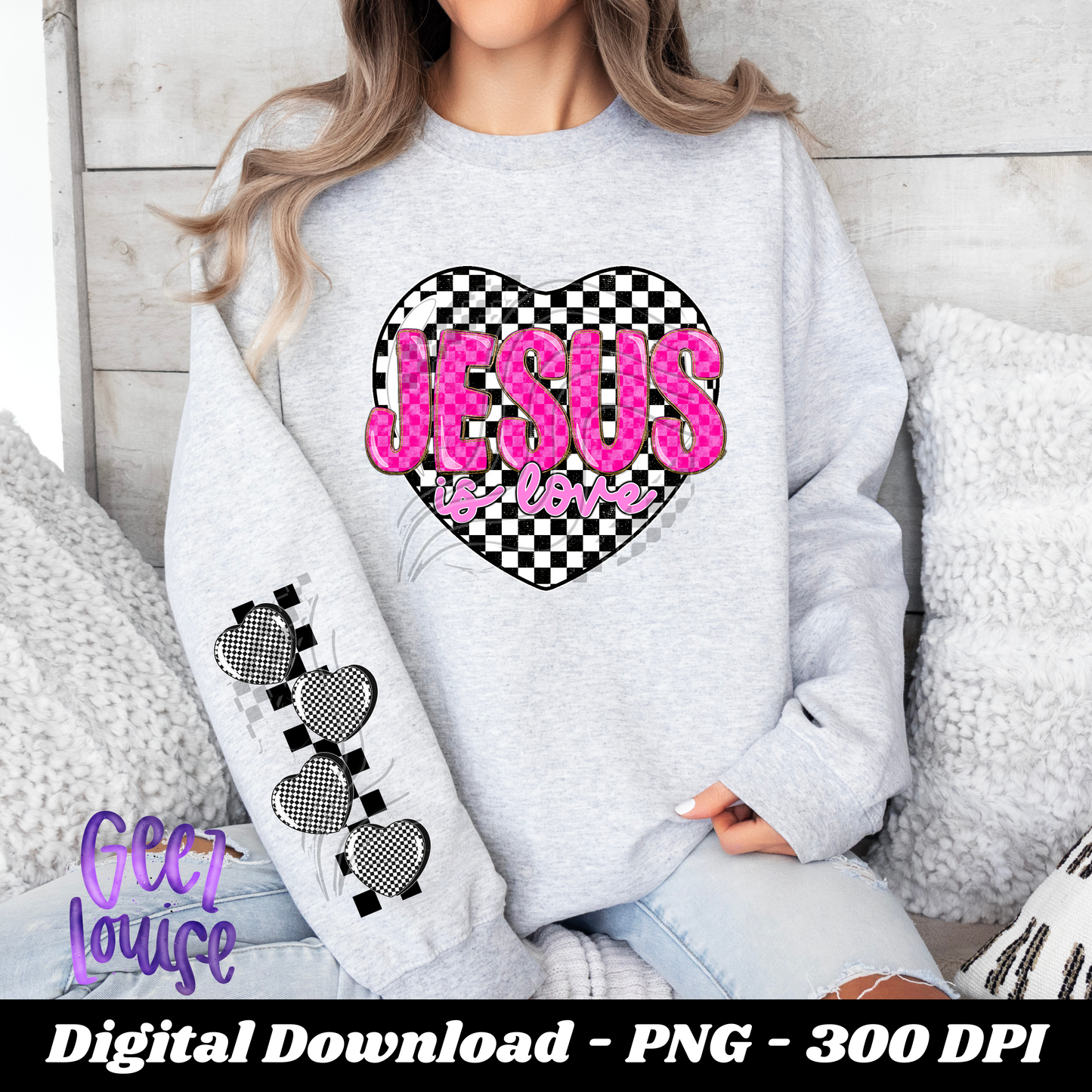 Jesus is love - Valentine - Digital Download- PNG