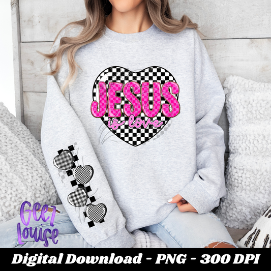Jesus is love - Valentine - Digital Download- PNG