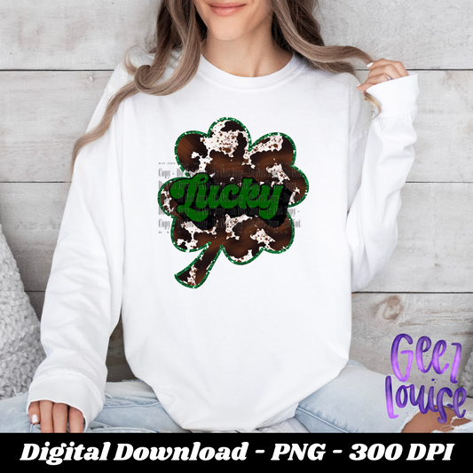 Lucky Shamrock Clover  - Digital Download- PNG