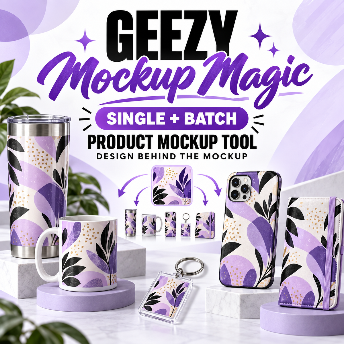 Geezy Mockup Magic Tool | Single & Batch Product Mockup Creator