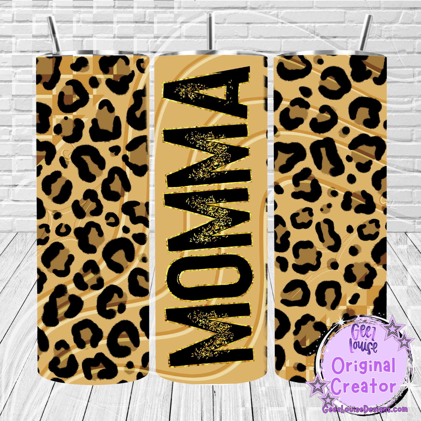 Leopard Print tumbler - Digital Download- PNG