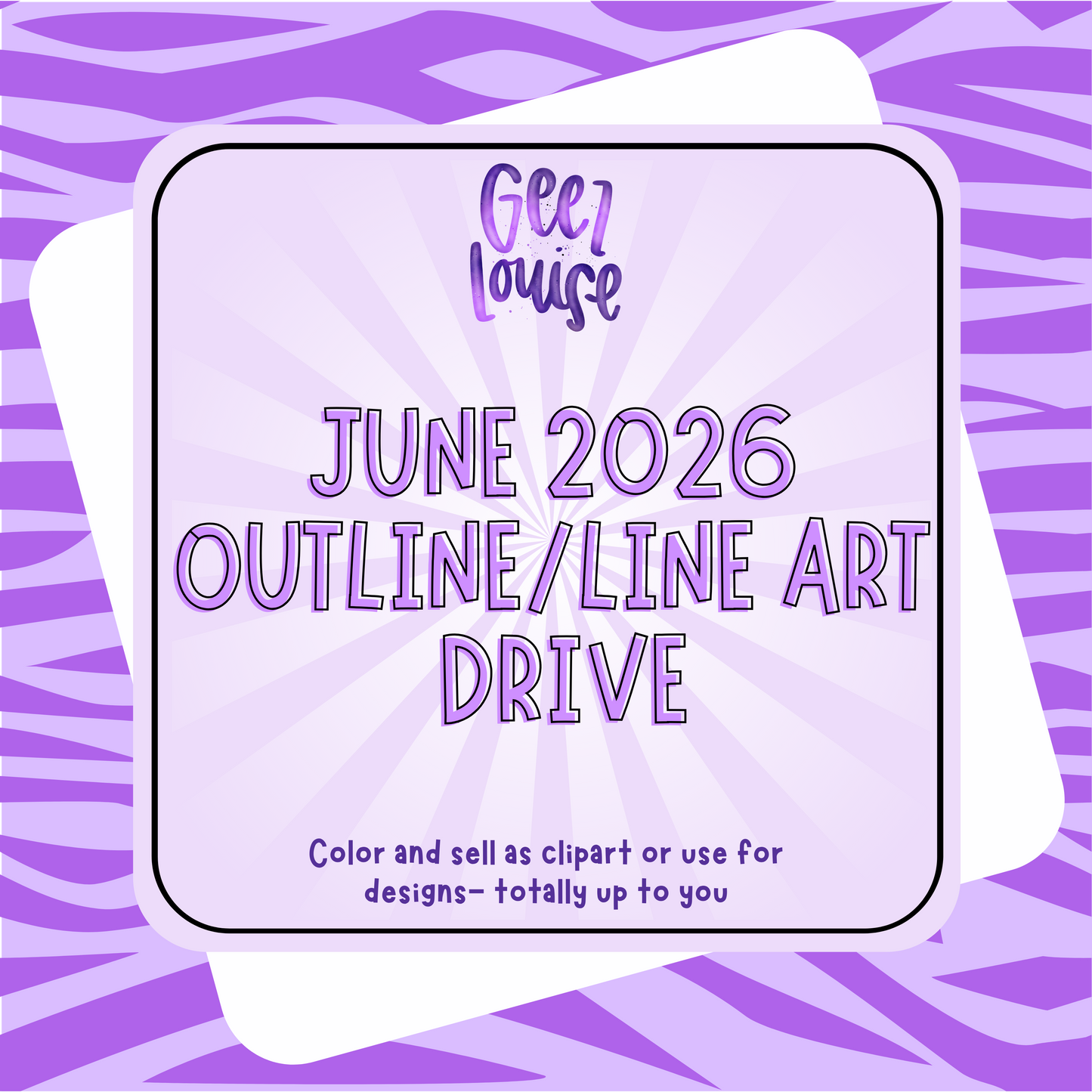 June 2026 Outline & Line Art Drive