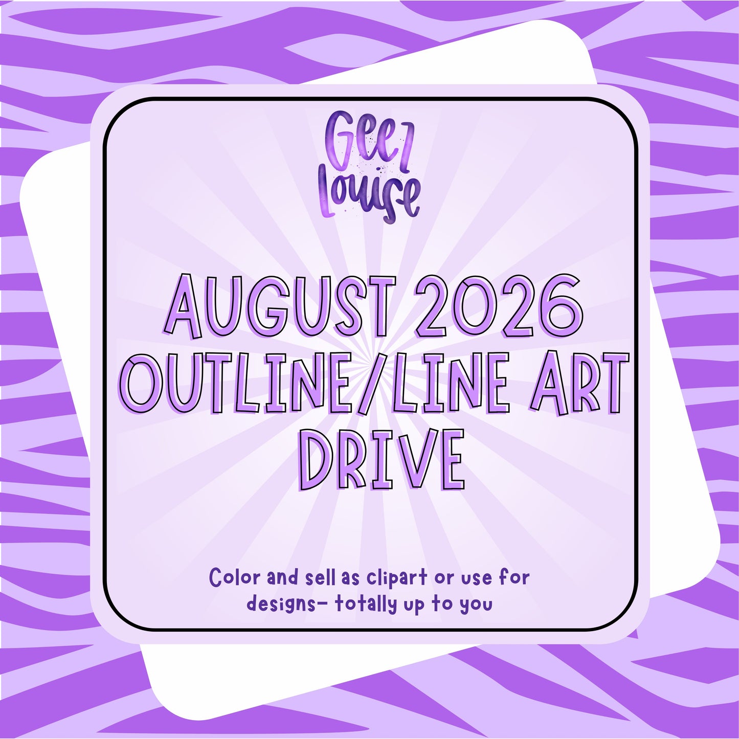 AUGUST 2026 Monthly Drives (choose your option)