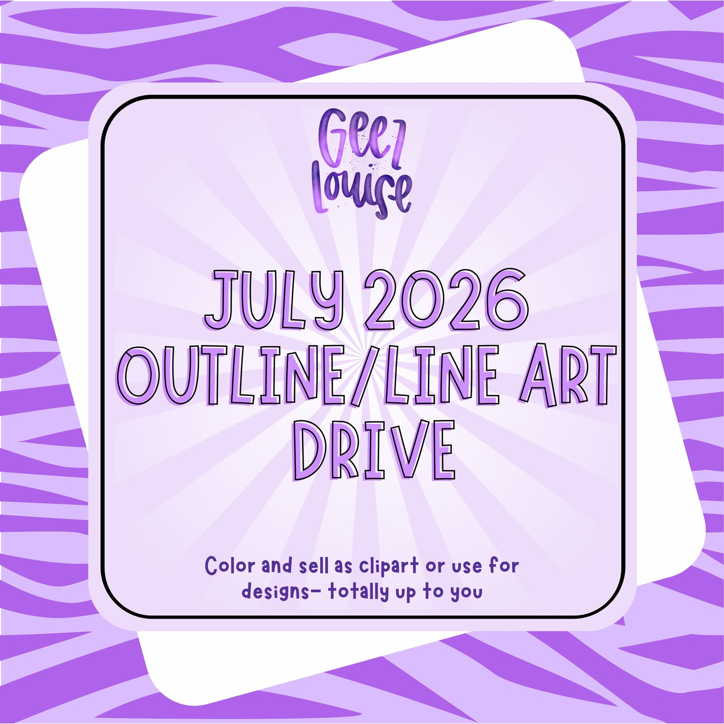 JULY 2026 Outline & Line Art Drive