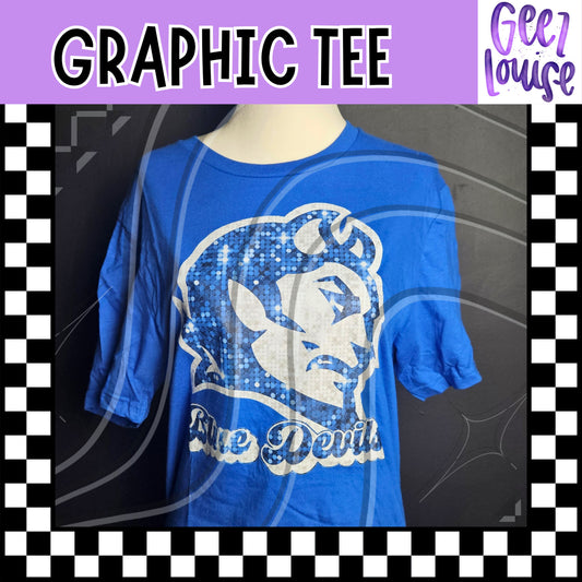 Blue Devils Faux Sequin Mascot Tee
- ready to ship