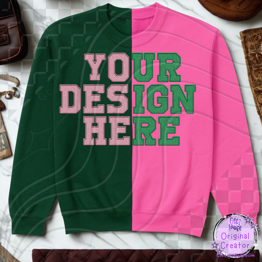 Split Sweatshirt mockup