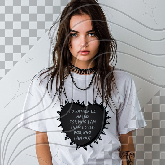I'd Rather Be Hated - PNG Digital Design