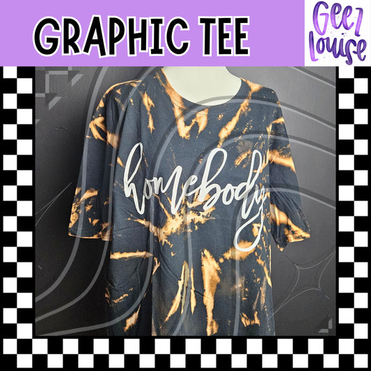 Homebody Bleach-Dyed Graphic Tee

 – Ready to Ship
