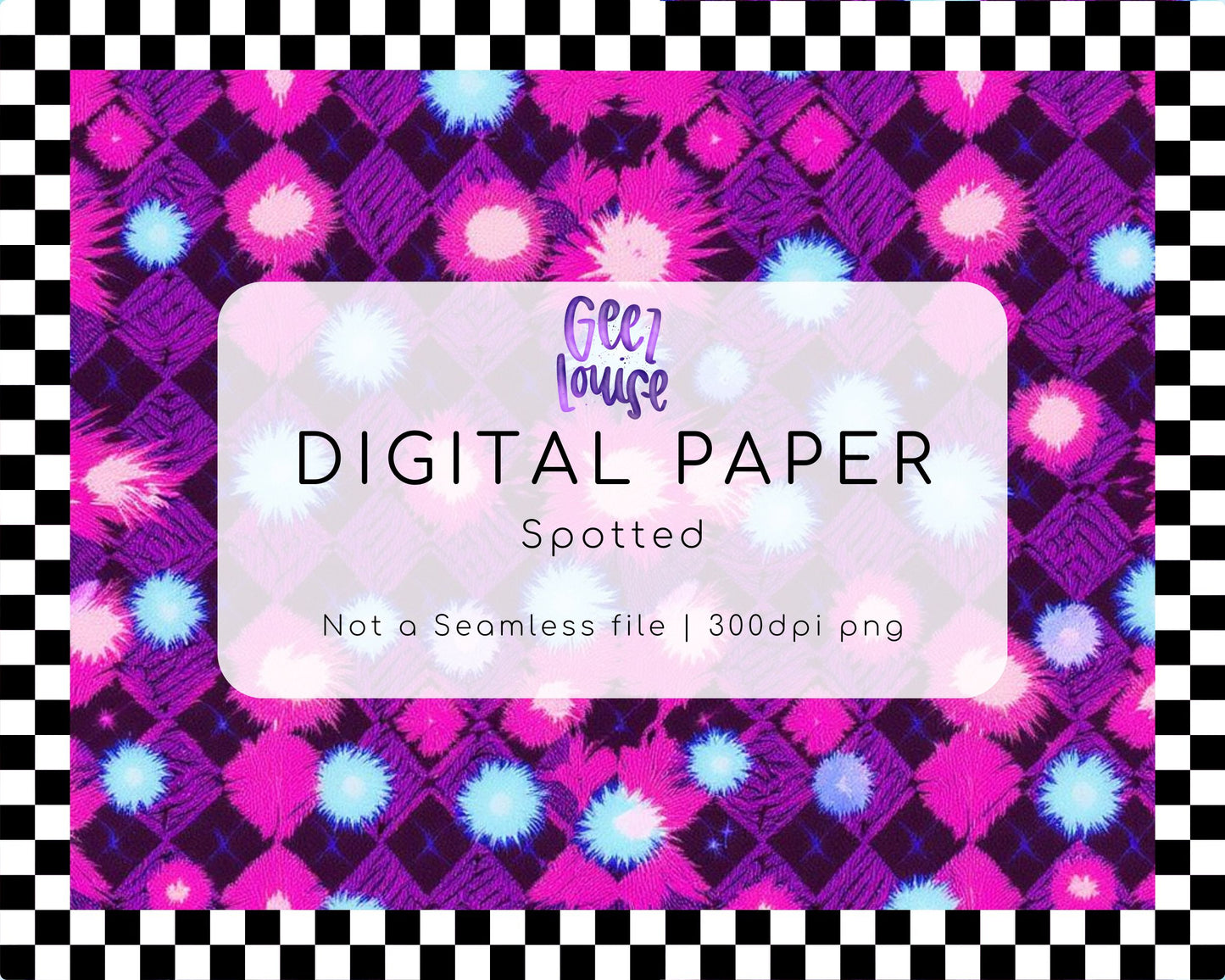 July 2025 Seamless/ Paper Drive - Digital Download- PNG