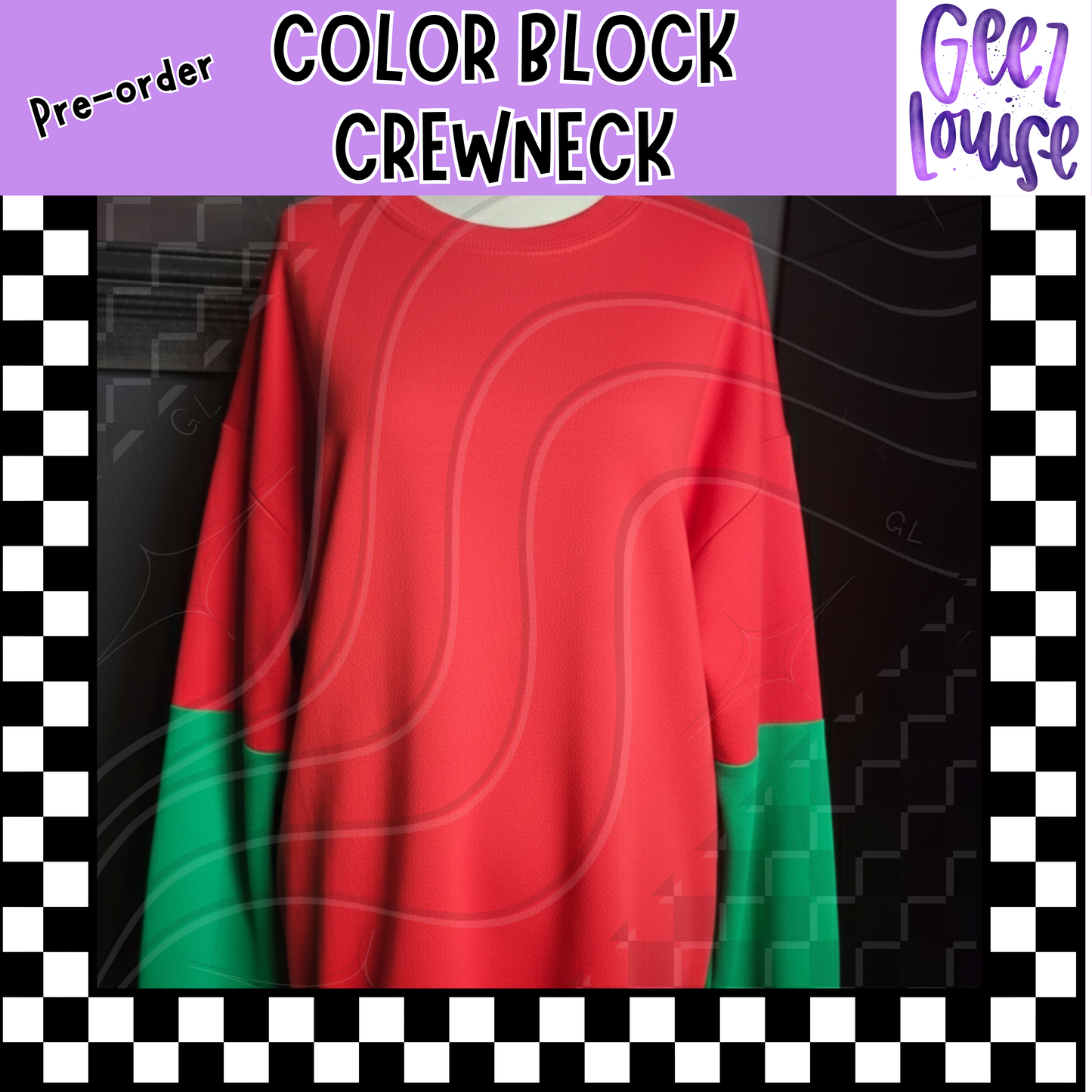 Wholesale Gildan 2-Tone Colorblock Crewneck Sweatshirts (Random Color Split)